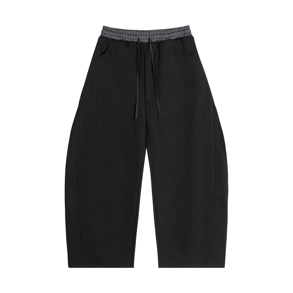 UNDR BLANK - laid Waistband Barrel Sweatpants