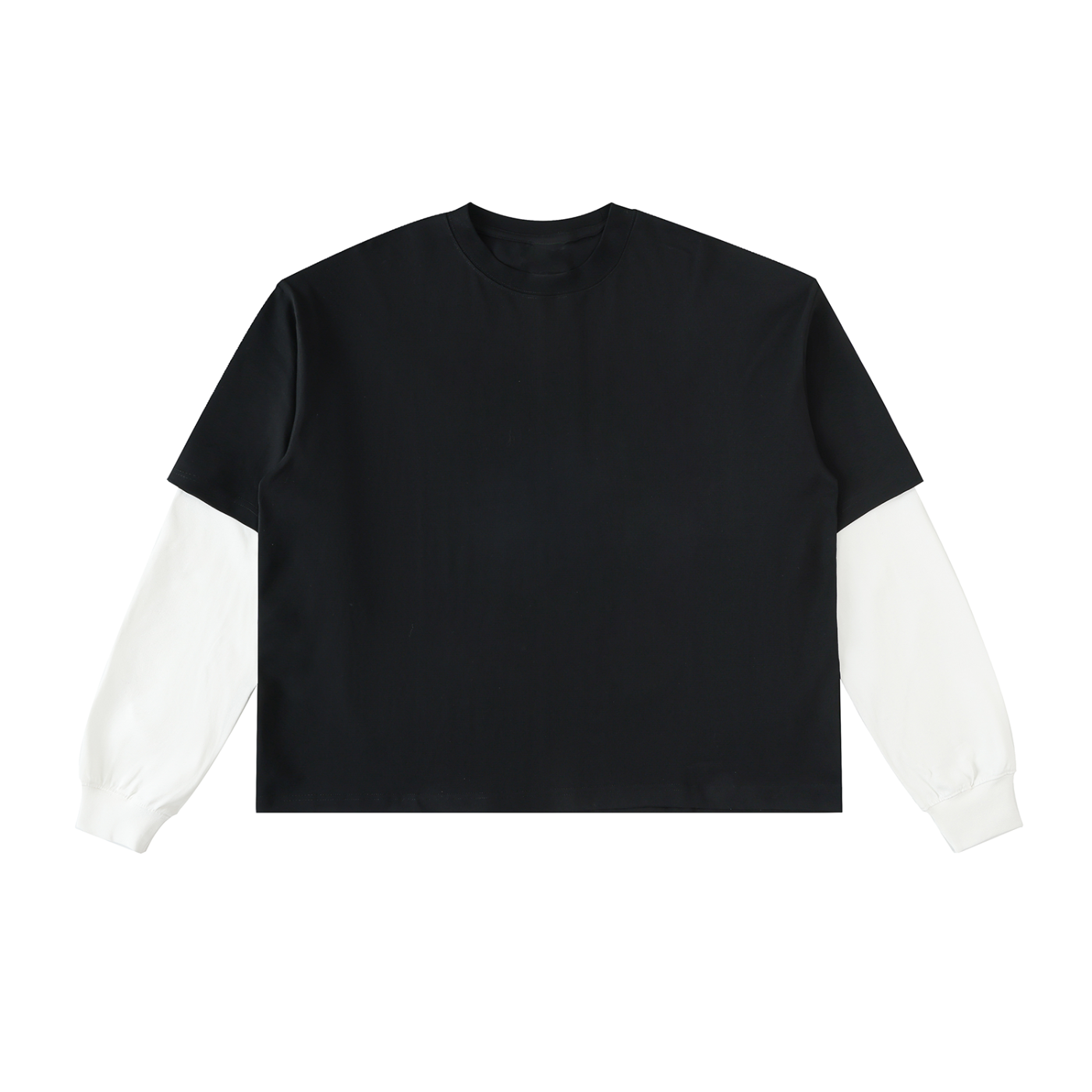 UNDR - Layered Contrast Sleeve Cotton T-Shirt