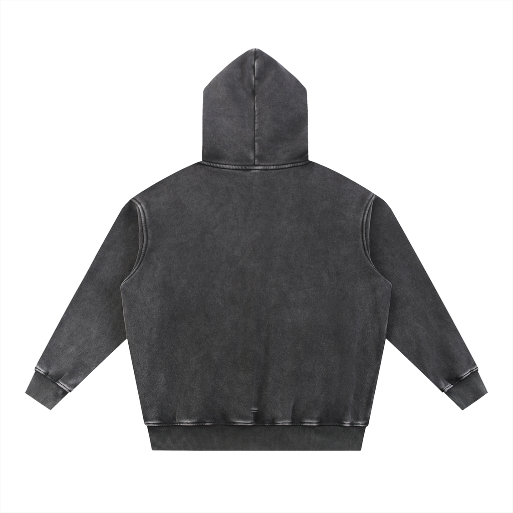 UNDR BLANK - Snow Wash Fleece Oversize Hoodie