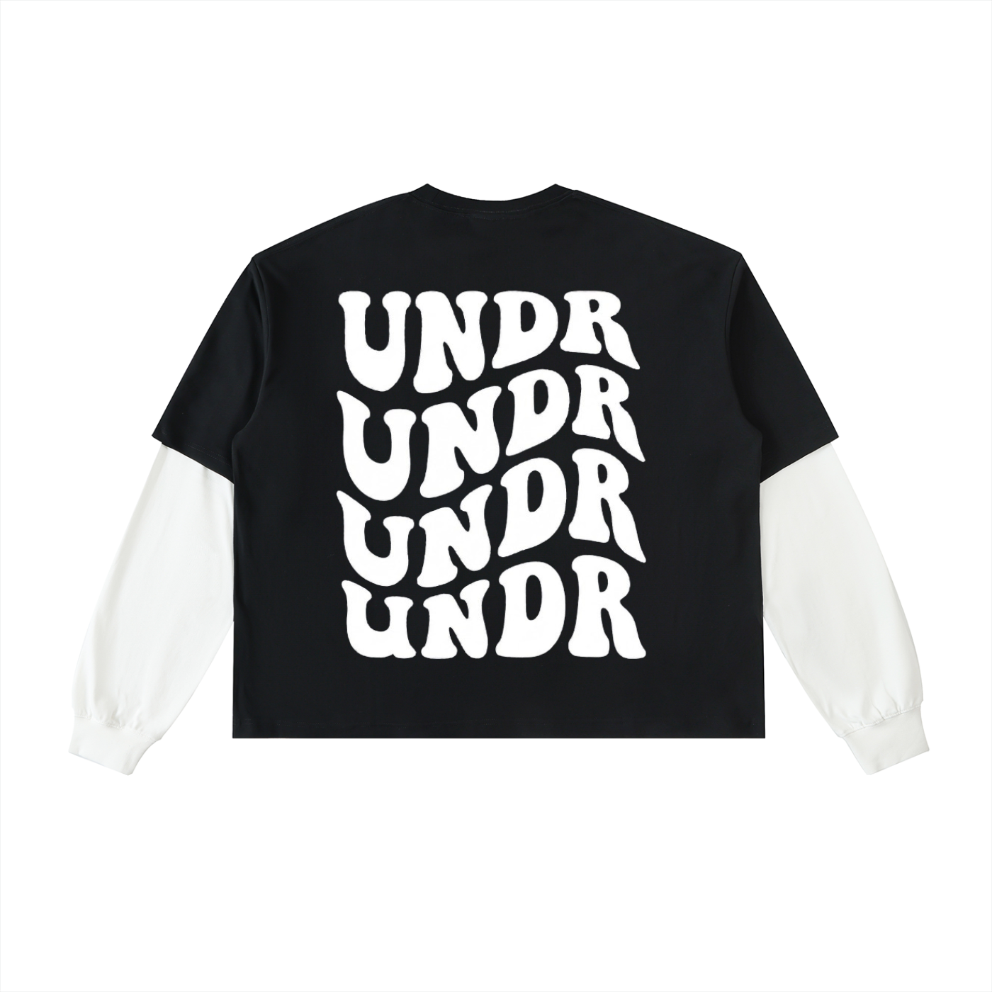 UNDR - Layered Contrast Sleeve Cotton T-Shirt