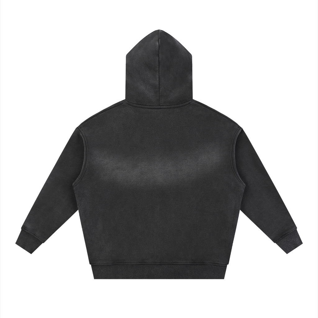 UNDR BLANK Sunfade Two-way Zipper Boxy Fleece Hoodie