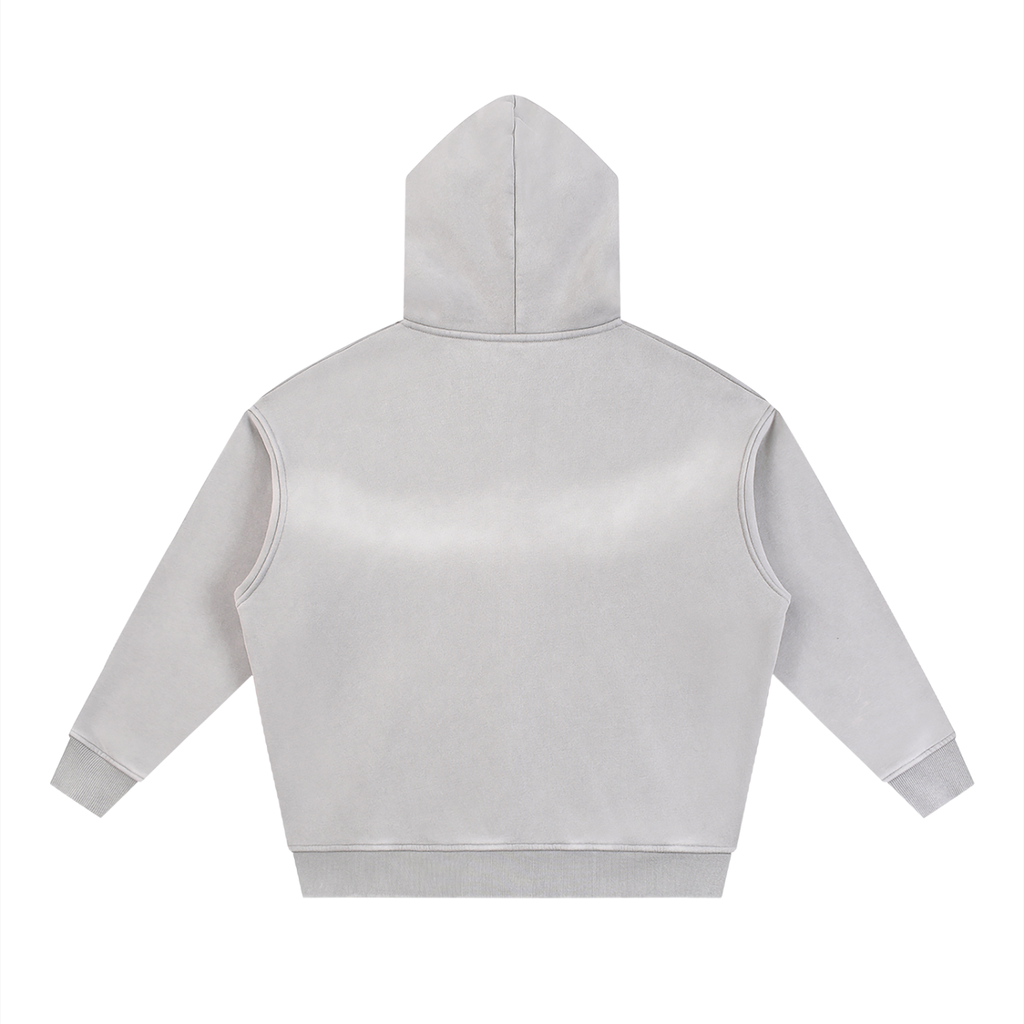 UNDR BLANK Sunfade Two-way Zipper Boxy Fleece Hoodie